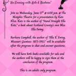 S.C. Library Presents… “An Evening with Kate & Barbara”